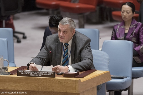 ‘Iraq is a success, a positive story’ – Briefing to the UN Security Council by SRSG for Iraq Ján Kubiš Kubis